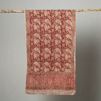 Natural Dyed Block Print Mul Cotton Kalamkari Stole 21