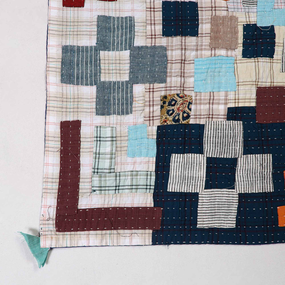 Tagai Patchwork Baby Quilt / Gudri / Blanket (40 X 40 IN) 09