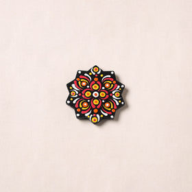 Handpainted Mandala Art Wooden Fridge Magnet 01