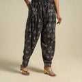  Black Pedana Block Print Cotton Kalamkari Salwar