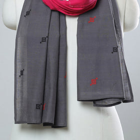 Multicolor - jamdani patchwork cotton stole 37 - handcrafted