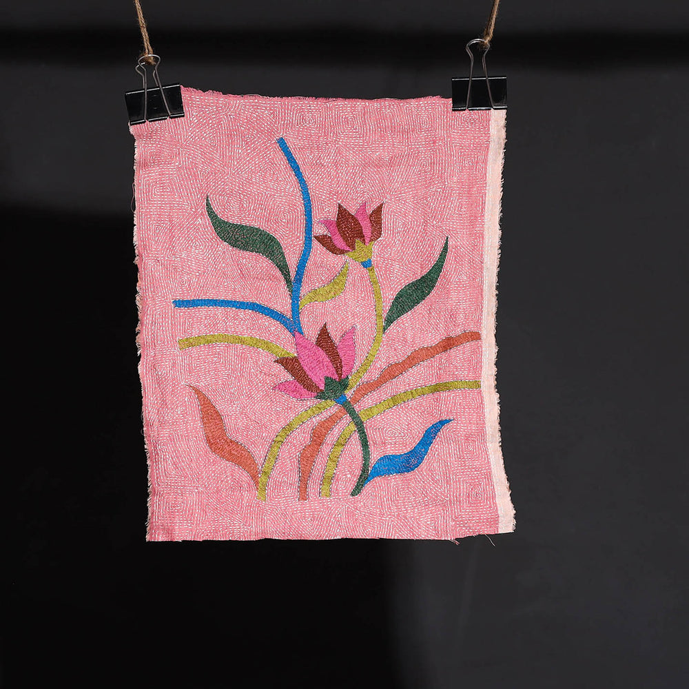 Bengal Kantha Hand Embroidery Cotton Wall Hanging 12