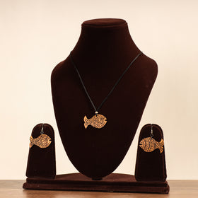 Brown - tuma craft hand carved dried bottle gourd necklace