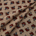 Natural Dyed Ajrakh Hand Block Print Cotton Hakoba Fabric 136