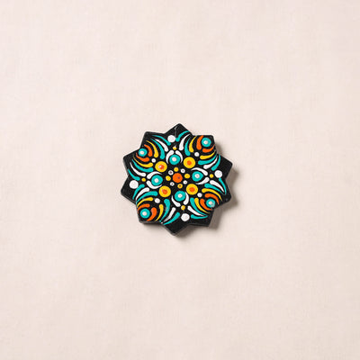 Handpainted Mandala Art Wooden Fridge Magnet 03