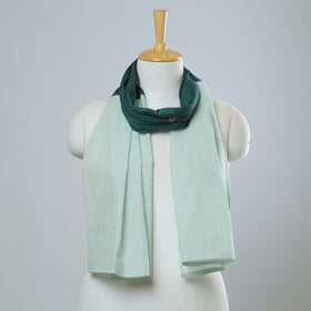 Multicolor - jamdani patchwork cotton stole 38 - handcrafted