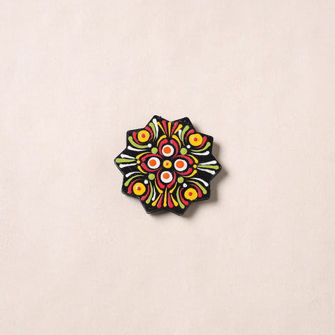 Handpainted Mandala Art Wooden Fridge Magnet 04