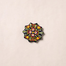 Handpainted Mandala Art Wooden Fridge Magnet 04