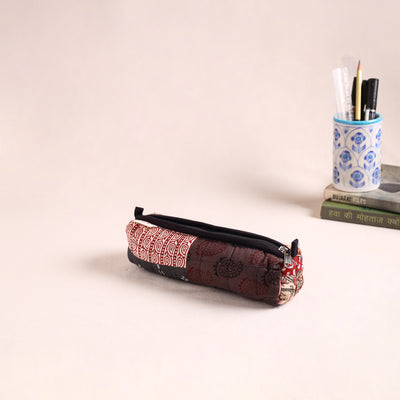 Patchwork Quilted Pencil Pouch 01