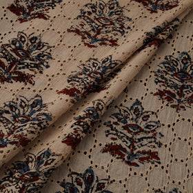 Natural Dyed Ajrakh Hand Block Print Cotton Hakoba Fabric 137