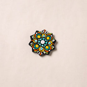 Handpainted Mandala Art Wooden Fridge Magnet 06