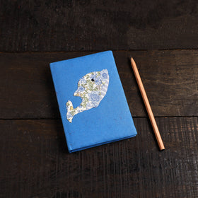 Handmade applique work notebook (6 x 4 in) 26 - handcrafted