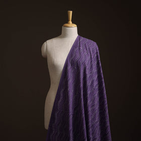 Purple - Bagru Dabu Hand Block Print Natural Dyed Cotton Fabric 40