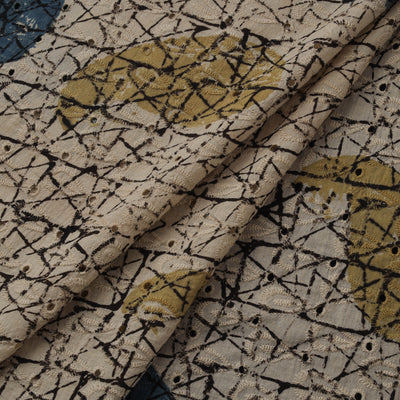Natural Dyed Ajrakh Hand Block Print Cotton Hakoba Fabric 138