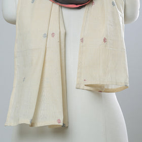Multicolor - jamdani patchwork cotton stole 47 - handcrafted