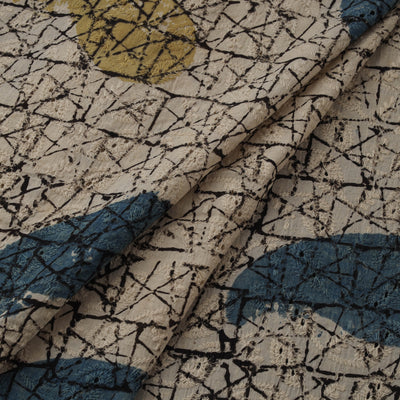 Natural Dyed Ajrakh Hand Block Print Cotton Hakoba Fabric 139