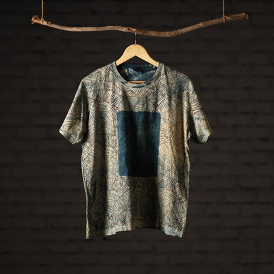 Bindaas art printed cotton unisex round neck t-shirt 49