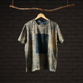 Bindaas art printed cotton unisex round neck t-shirt 49