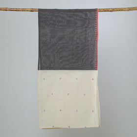 Multicolor - jamdani patchwork cotton stole 47 - handcrafted