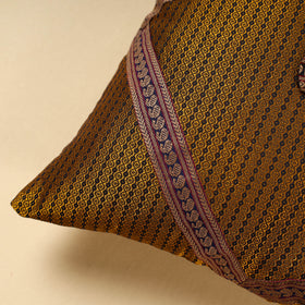 Yellow Khun Weave Cotton Cushion Cover (16 x 16 in)