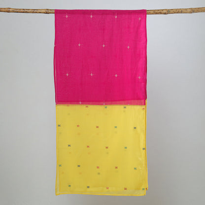 Multicolor - Jamdani Patchwork Cotton Stole 46