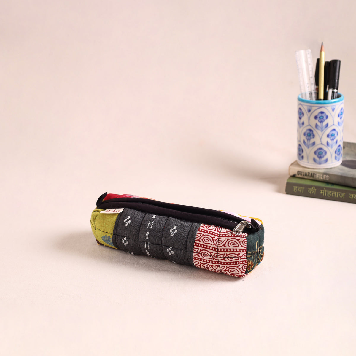 Patchwork Quilted Pencil Pouch 06