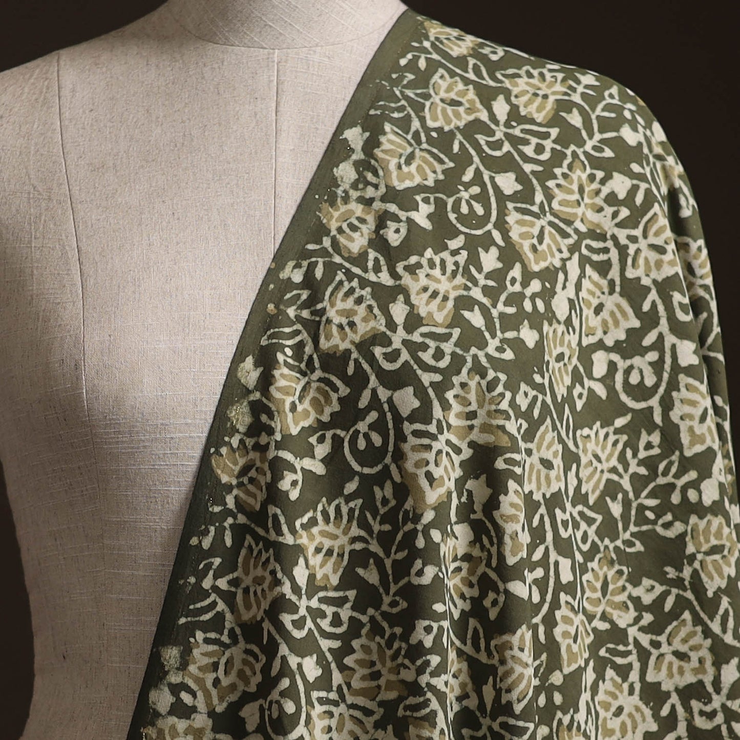 Bagru Dabu Hand Block Print Natural Dyed Cotton Fabric 42