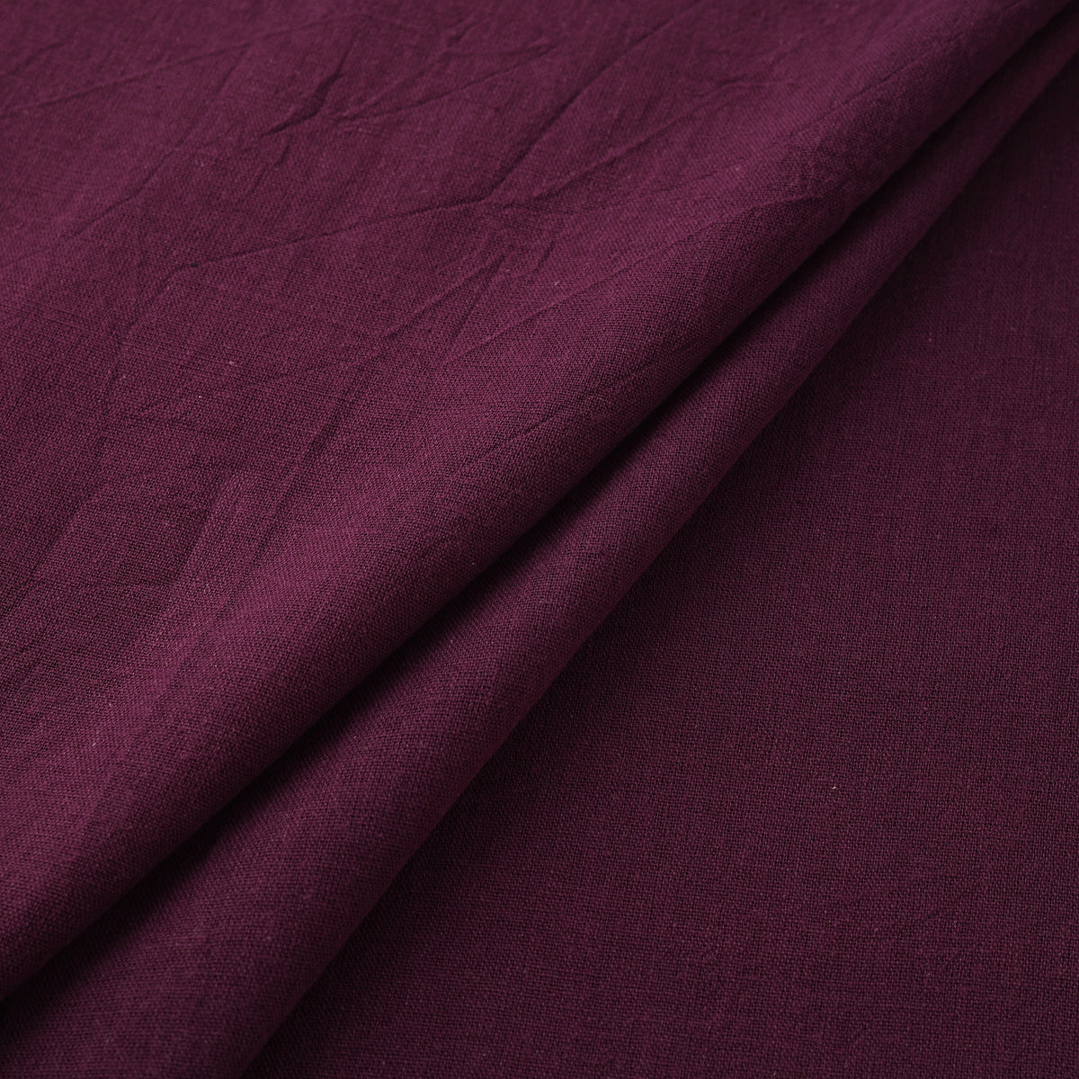 Purple - Kutch Organic Kala Cotton Pure Handwoven Fabric 10