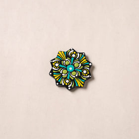 Handpainted Mandala Art Wooden Fridge Magnet 10