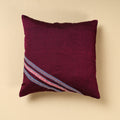 Purple Khun Weave Cotton Cushion Cover (16 x 16 in)