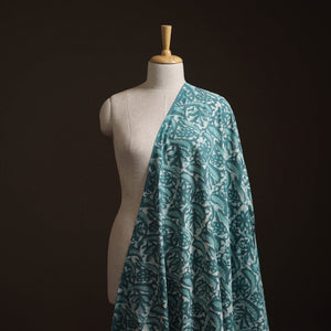 Blue - Bagru Dabu Hand Block Print Natural Dyed Cotton Fabric 43