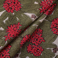 Rasa Lobhi Champa Motif Floral Hand Block Printed Cotton Fabric 02