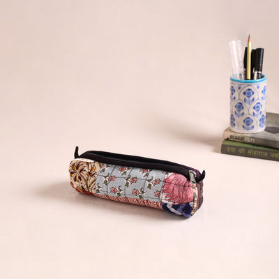 Patchwork Quilted Pencil Pouch 07