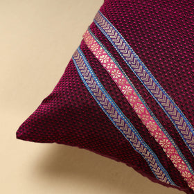 Purple Khun Weave Cotton Cushion Cover (16 x 16 in)