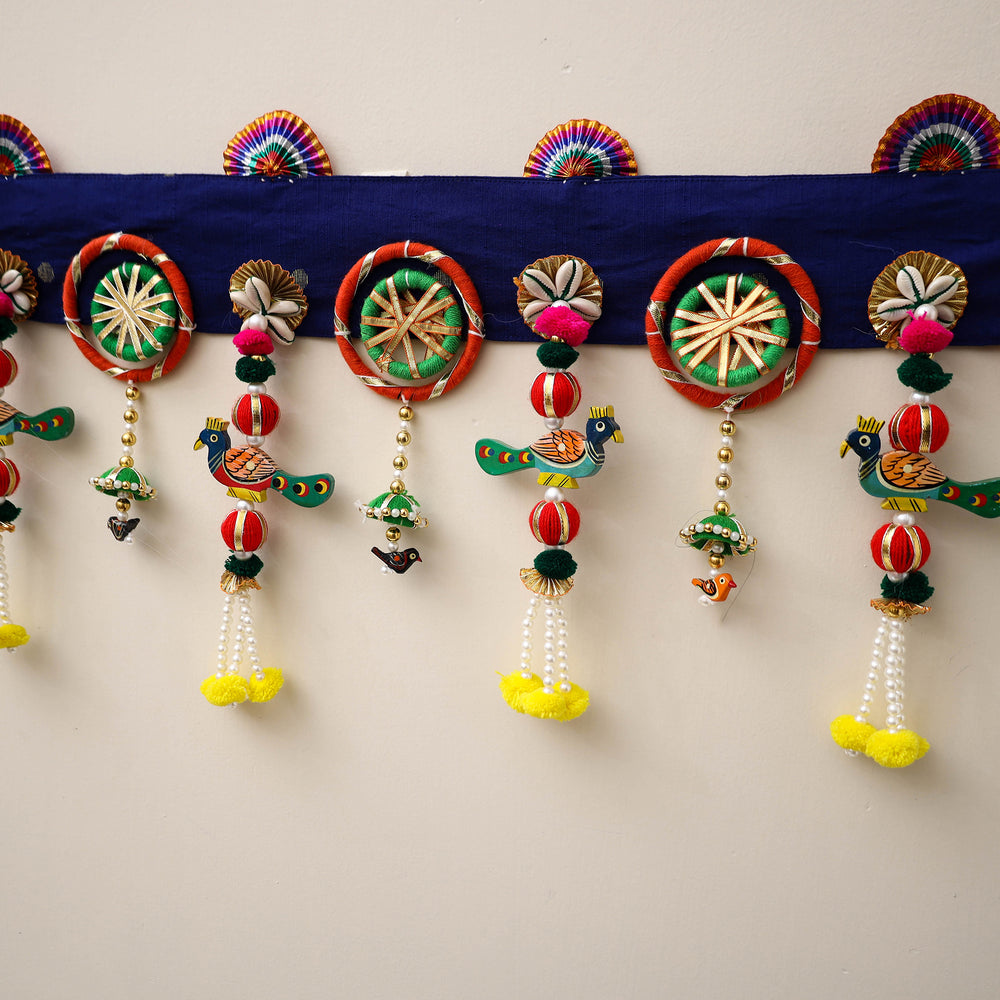 Diwali Decor Handmade Gota & Bead Work Toran 19