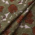 Rasa Lobhi Champa Motif Floral Hand Block Printed Cotton Fabric 03