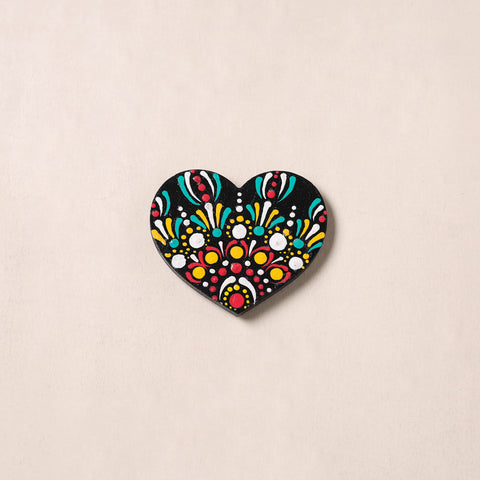 Handpainted Mandala Art Wooden Fridge Magnet 11