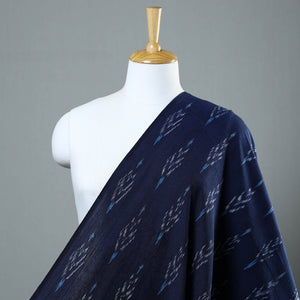 Blue - Pochampally Ikat Weave Cotton Fabric 19