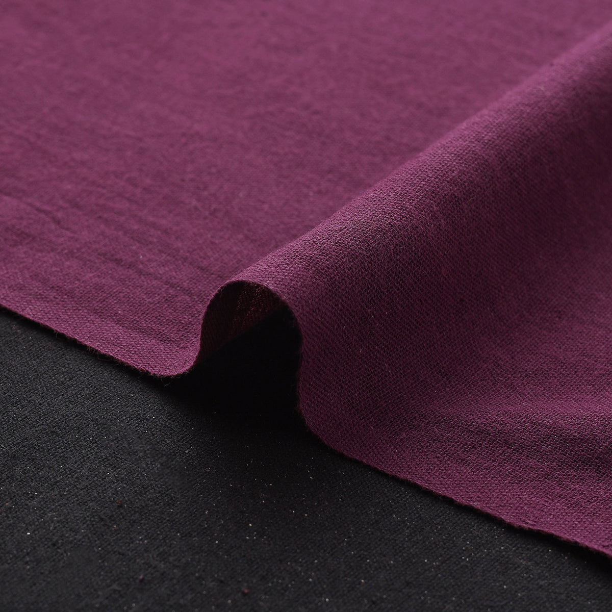 Purple - Kutch Organic Kala Cotton Pure Handwoven Fabric 10