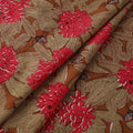 Rasa Lobhi Champa Motif Floral Hand Block Printed Cotton Fabric 04