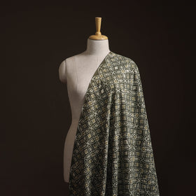 Green - Bagru Dabu Hand Block Print Natural Dyed Cotton Fabric 44