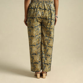  Beige Pedana Block Print Cotton Kalamkari Palazzo