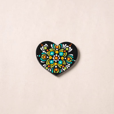 Handpainted Mandala Art Wooden Fridge Magnet 13