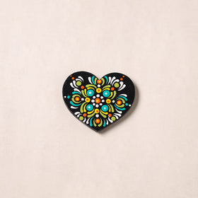 Handpainted Mandala Art Wooden Fridge Magnet 13
