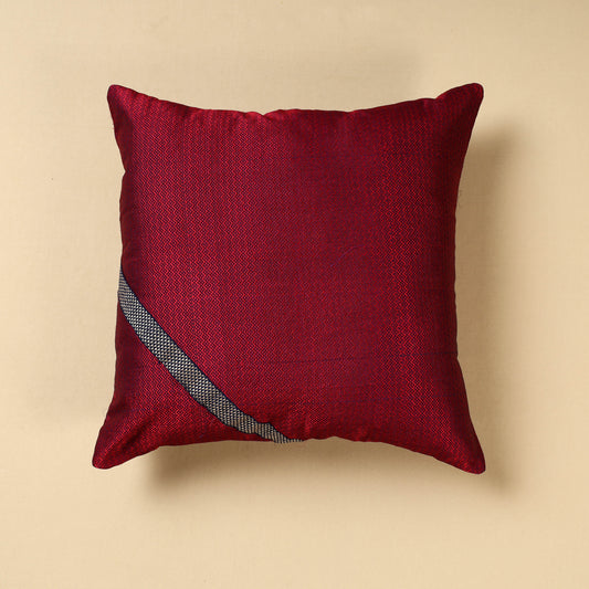 Pink - Khun Weave Cotton Cushion Cover (16 x 16 in)