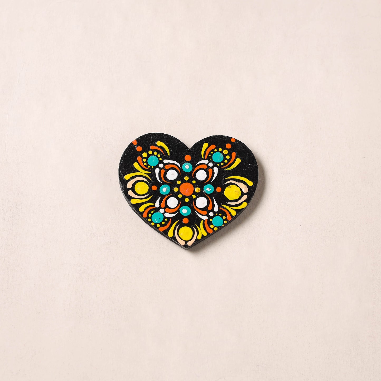 Handpainted Mandala Art Wooden Fridge Magnet 14