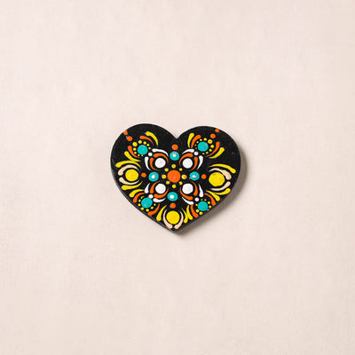 Handpainted Mandala Art Wooden Fridge Magnet 14