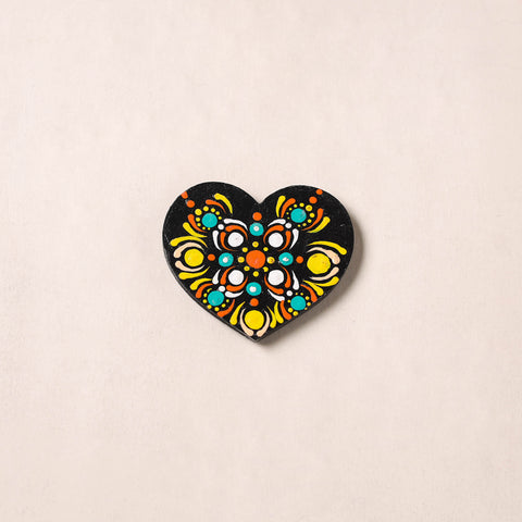 Handpainted Mandala Art Wooden Fridge Magnet 14