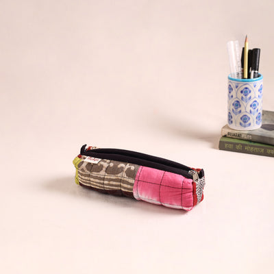 Patchwork Quilted Pencil Pouch 11