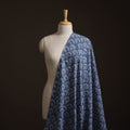 Blue - Bagru Dabu Hand Block Print Natural Dyed Cotton Fabric 46